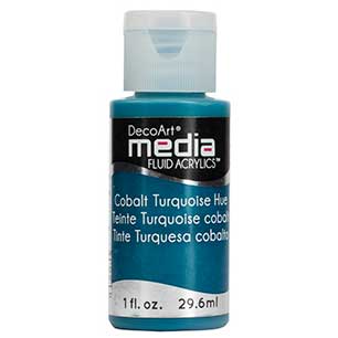DecoArt Media Fluid Acrylic Paint - Cobalt Turquoise Hue