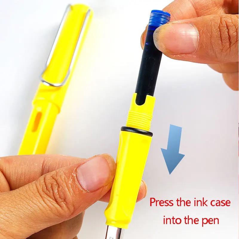 עט נובע מוזהב עם ציפורן דגם 2