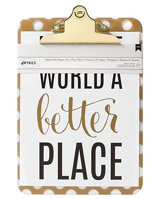 Clipboard with Print 9X12.5&quot; - Better Place